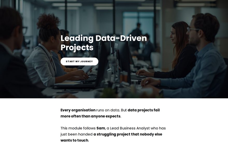 The Leading Data-Driven Projects course